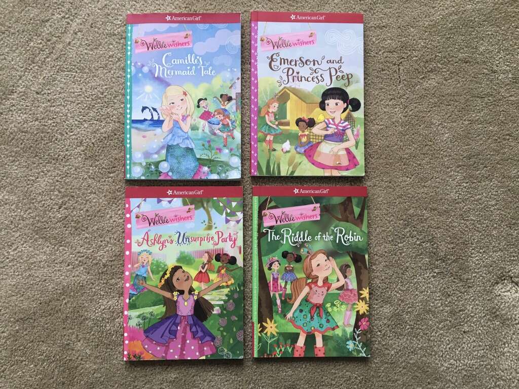 4 American Girl Wellie Wishers Books, Set 2