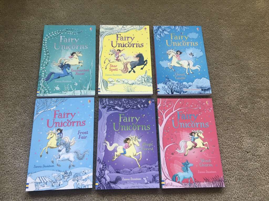 6 Usborne Fairy Unicorn Books