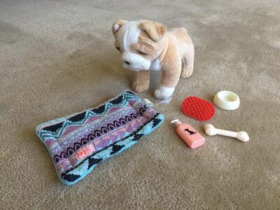 Our Generation Pet Bulldog Set