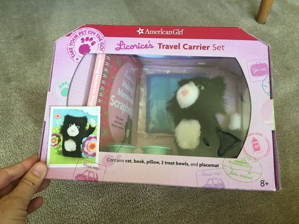 NEW American Girl Licorice's Travel Carrier Set