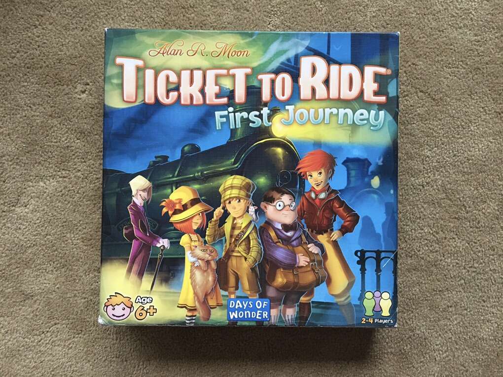 COMPLETE Ticket to Ride: First Journey board game