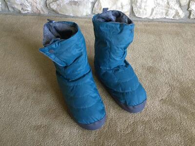 REI Down Booties (Blue), Women's 7-8