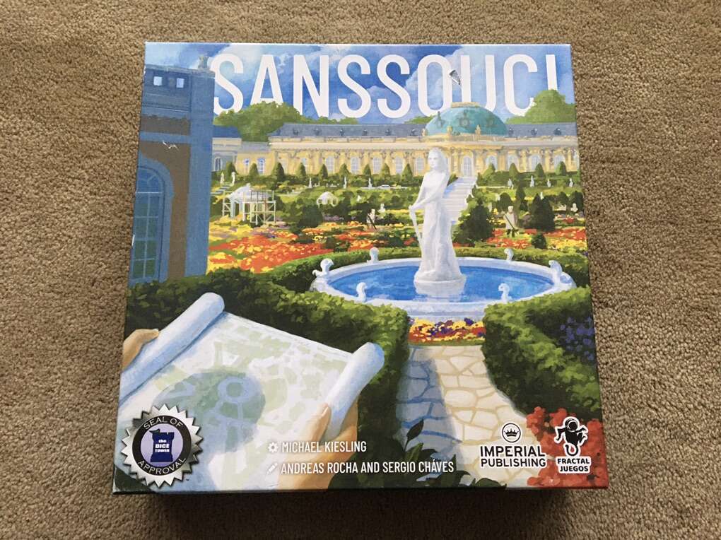 COMPLETE Sanssouci Board Game (damaged box)