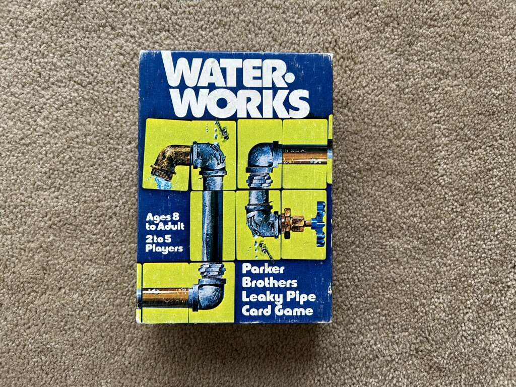 Vintage 1976 Water Works Card Game