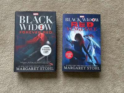 SIGNED Black Widow: Forever Red and Red Vengeance, by Margaret Stohl
