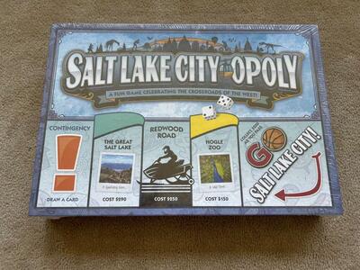 NEW Salt Lake City-opoly Board Game