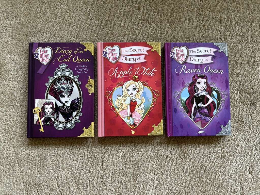 Three Ever After High Secret Diary Books