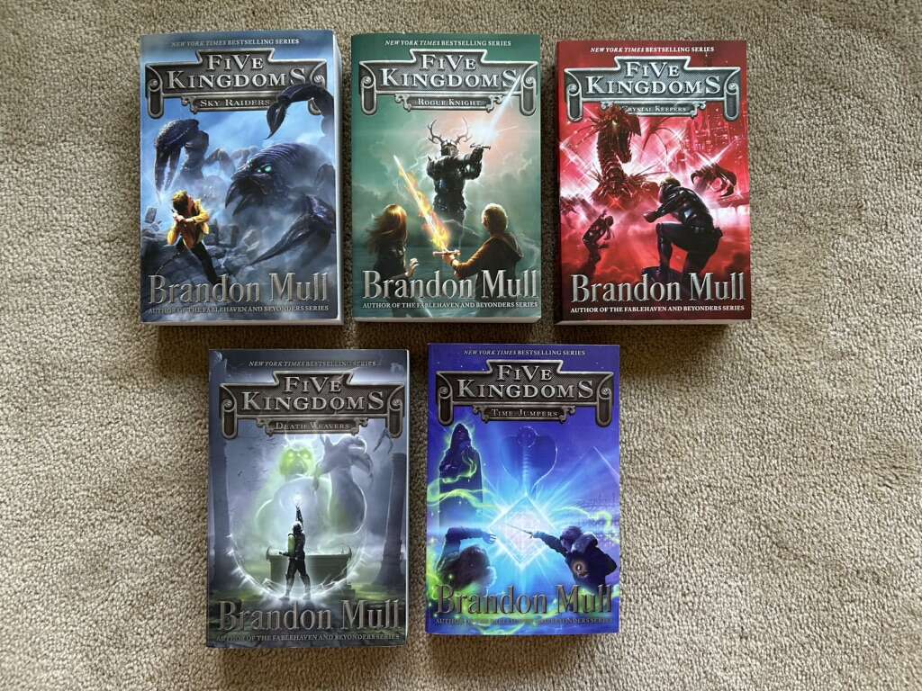 Five Kingdoms Complete Series 1-5, by Brandon Mull (paperbacks)