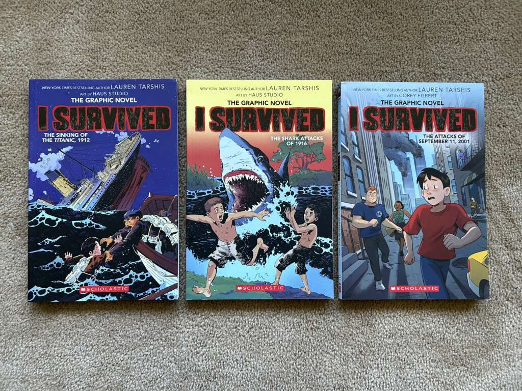 Three “I Survived” Graphic Novels, by Lauren Tarshis