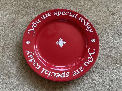 Vintage “You are special today” Plate