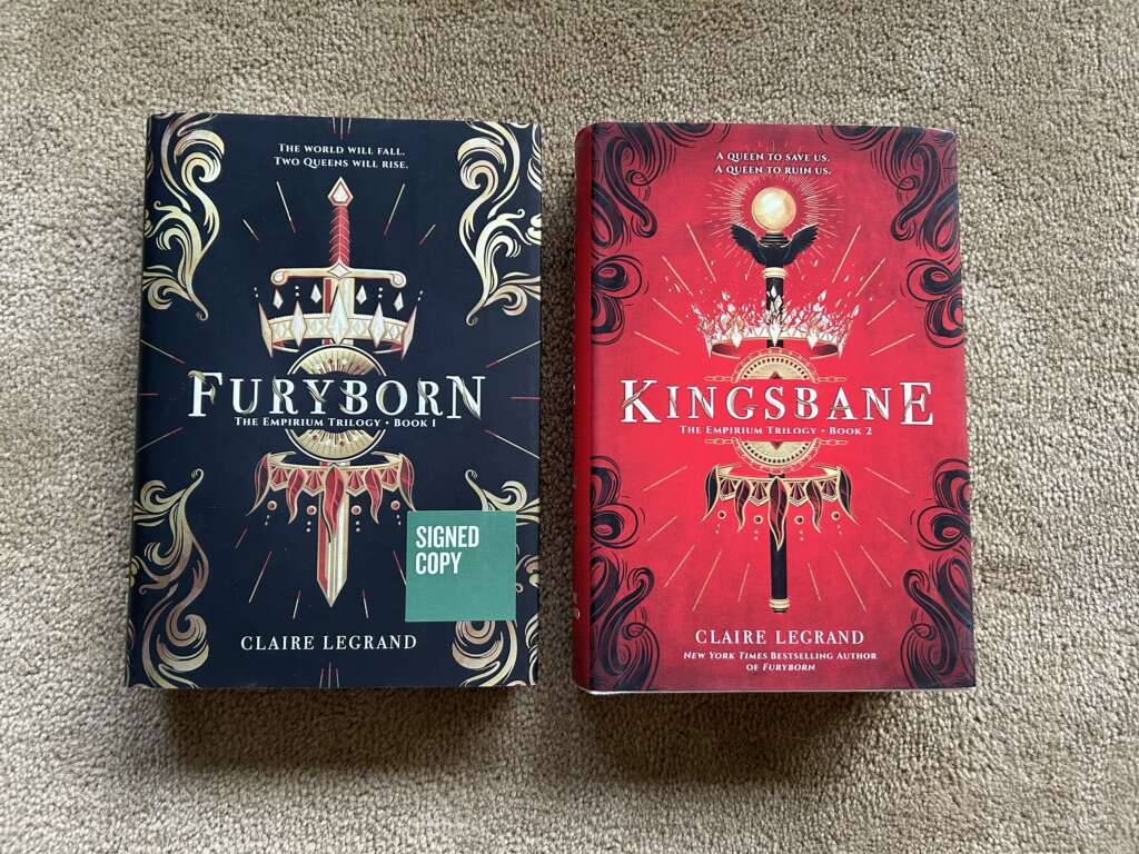 SIGNED Empirium Trilogy, Books 1 & 2, by Claire Legrand (hardcovers)