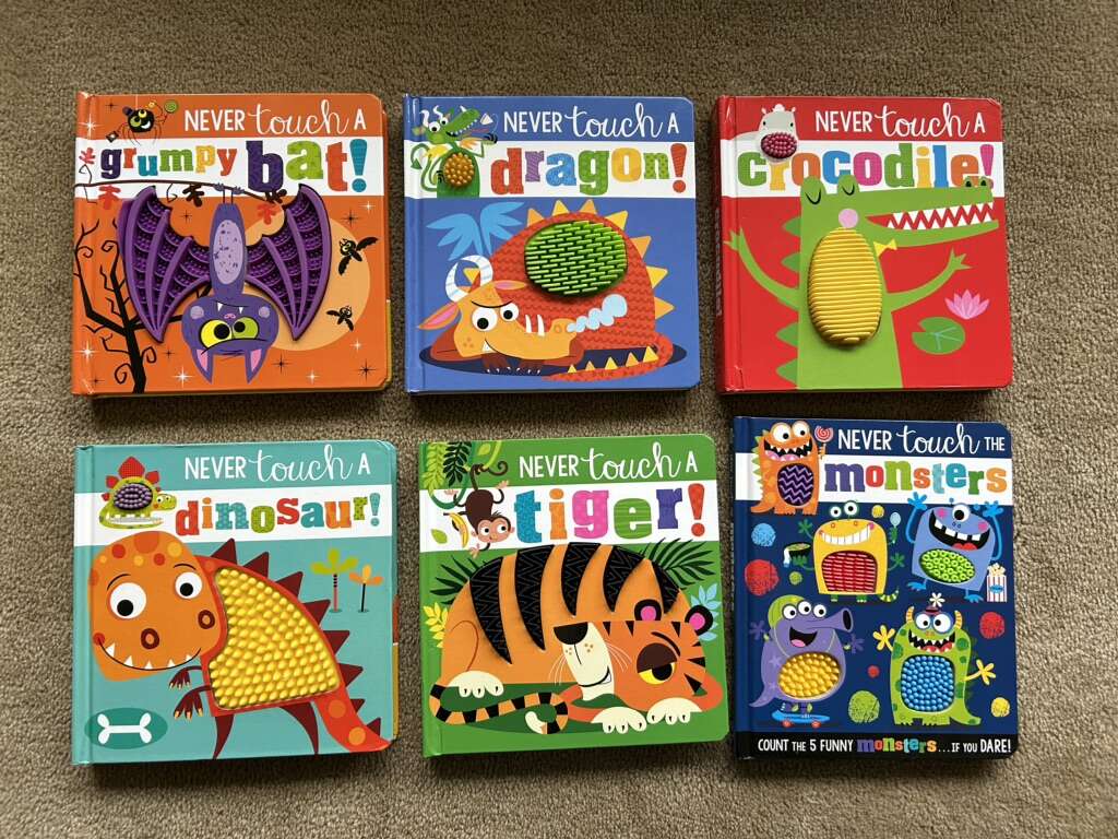 Six “Never Touch a” Board Books, by Stuart Lynch