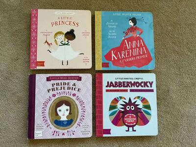 Four BabyLit Board Books, set 2 (large)