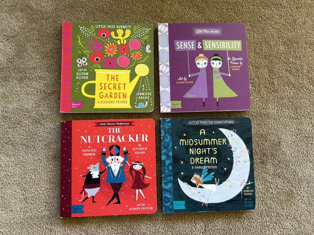 Four BabyLit Board Books, set 1 (large)
