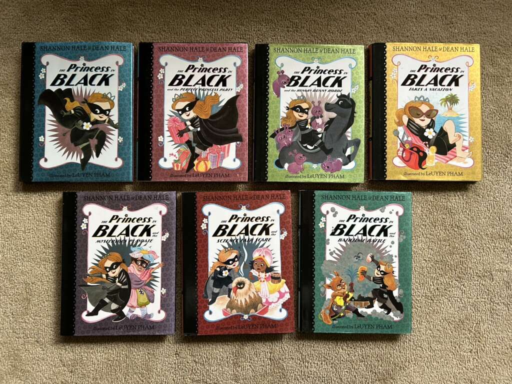 Princess in Black Series 1-7, by Shannon and Dean Hale (hardcovers)