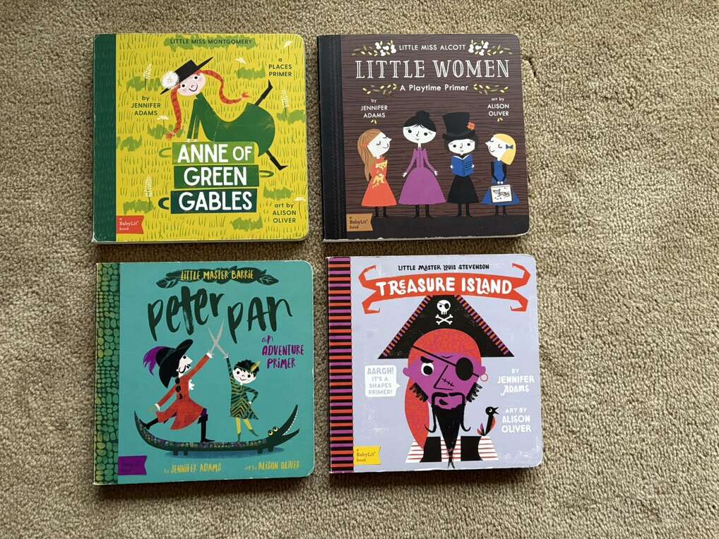 Four BabyLit Board Books, Set 5 (large)