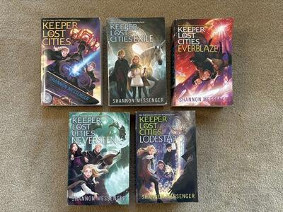 Keeper of the Lost Cities Books 1-5, by Shannon Messenger (paperbacks)