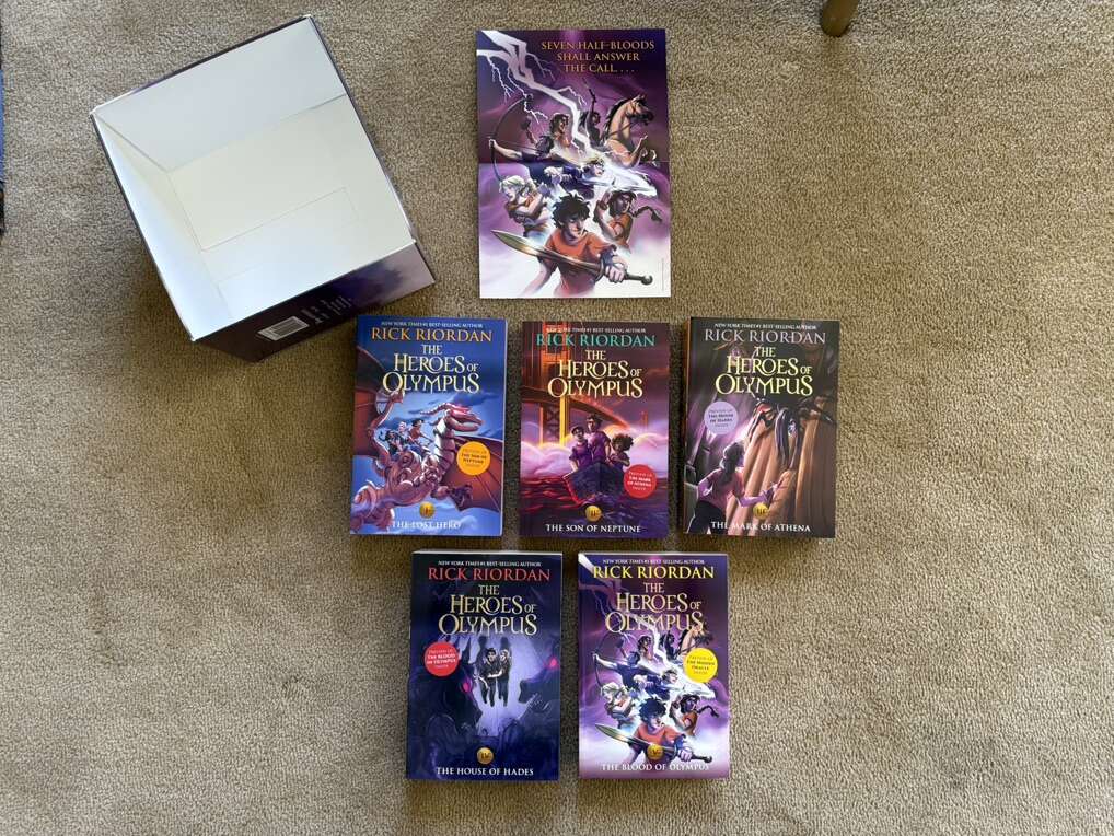 NEW The Heroes of Olympus Boxed Set, by Rick Riordan (paperbacks)