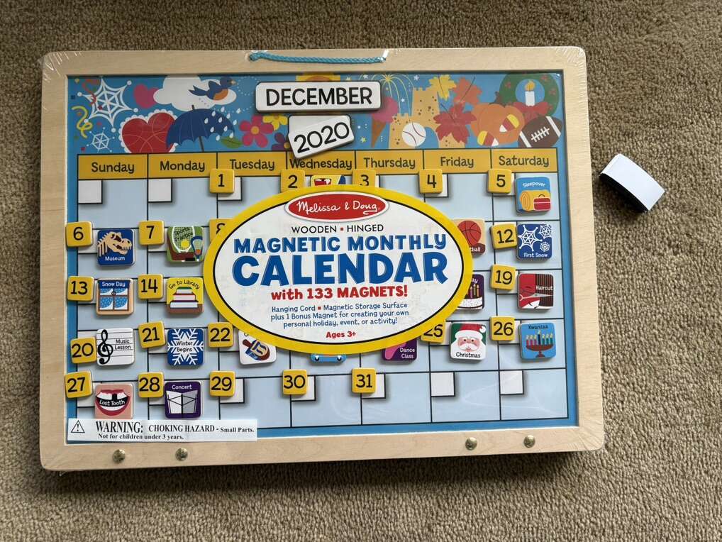 NEW Melissa & Doug Magnetic Monthly Calendar