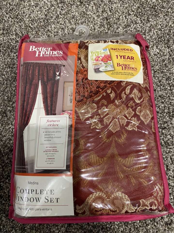 Better Homes Gardens Curtains Complete Window Set