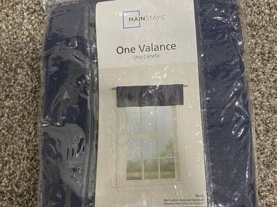 New Navy Valance