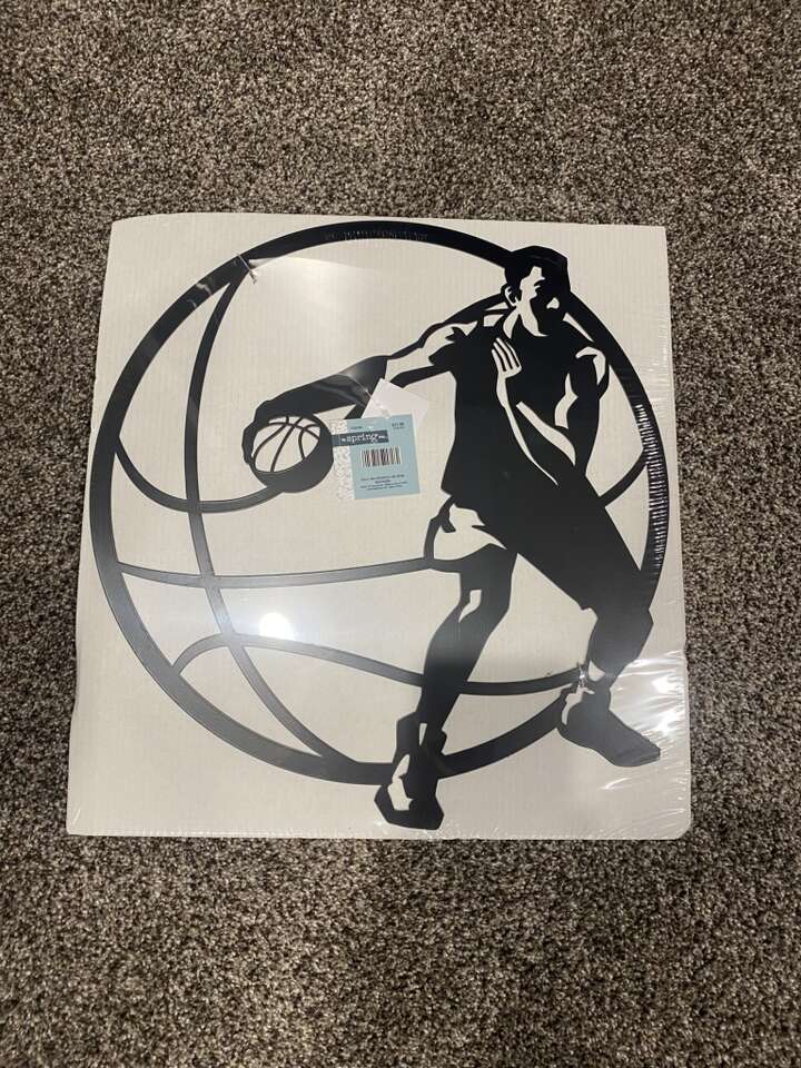 Metal Sports Basketball Wall Decor New