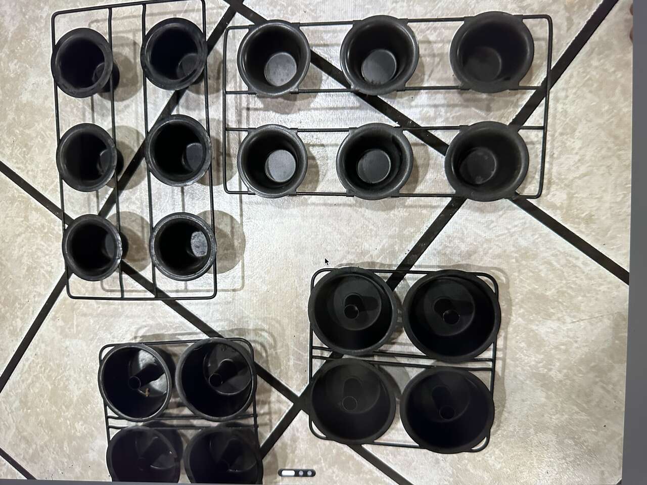 Set of 4 Metal baking trays