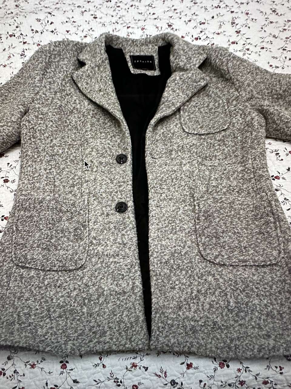 Men's Gray Alpaca Overcoat s/m