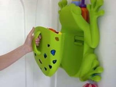 Like New! Boon Frog Pod Bath Toy Organizer