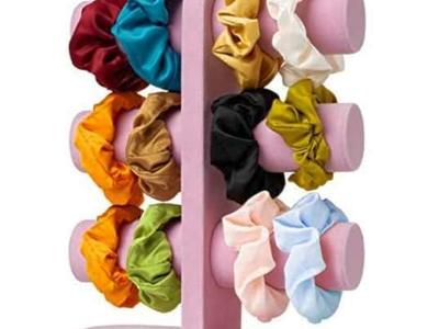 New! Scrunchie Stand Display Pink Bracelet Holder