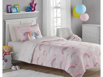 New Rainbow Girl Twin & Full Bedding Comforter Set