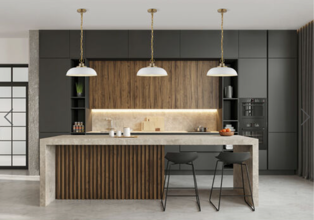 2 Available New! Nuvo 15 White and Gold Pendant Brass