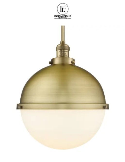 New! Innovations Lighting 13" Round Gold Brass Pendant Light Fixture