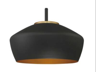 2 Available New! Large 14" Wide Black and Gold Pendant Miseno ML98586-BABC