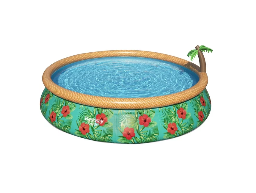 New! Bestway Fast Set 15 Foot Above Ground Pool