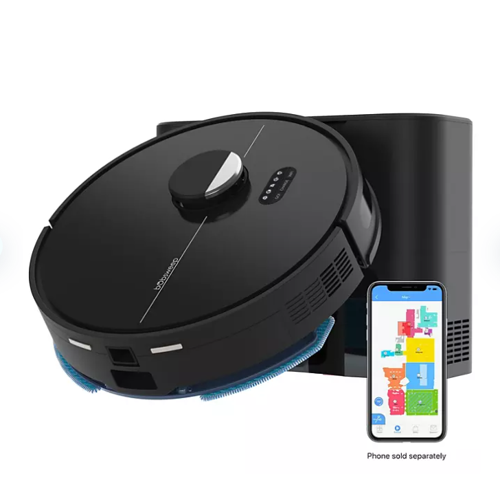 New! Dustin Self-Emptying Robot Vacuum and Mop, with 100-day Dock and Patented Navigation, Wi-Fi Connected