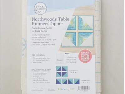 New! Quilt As You Go Table Runner – Northwoods 4/pack 2 Available