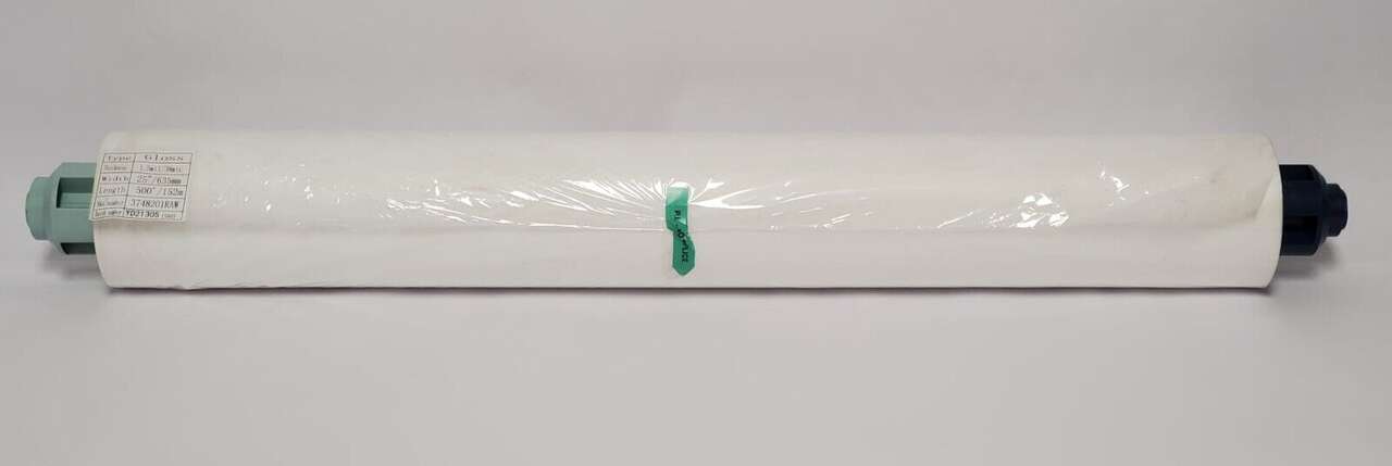 New open box! GLOSS LAMINATING ROLL 3748201RAW FILM 25" X 500' YD21305 1.5 MIL THICKNESS