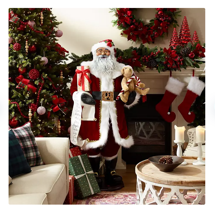 New! Member’s Mark 5' Animated Singing Santa Multicultural Christmas Decoration