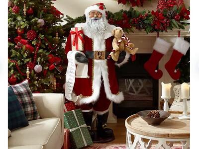 New! Member’s Mark 5' Animated Singing Santa Multicultural Christmas Decoration