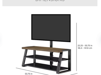 New! Pierce 3-in-1 Wood TV Stand for TVs up to 70