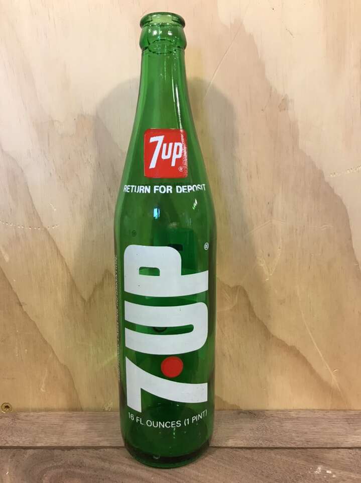 Collection Of Antique 7Up Bottles