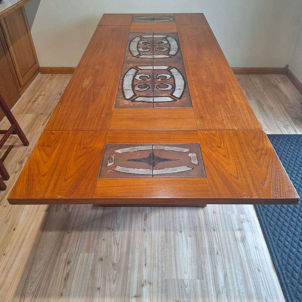 Teak and Ceramic Kitchen Table Gang… Furniture