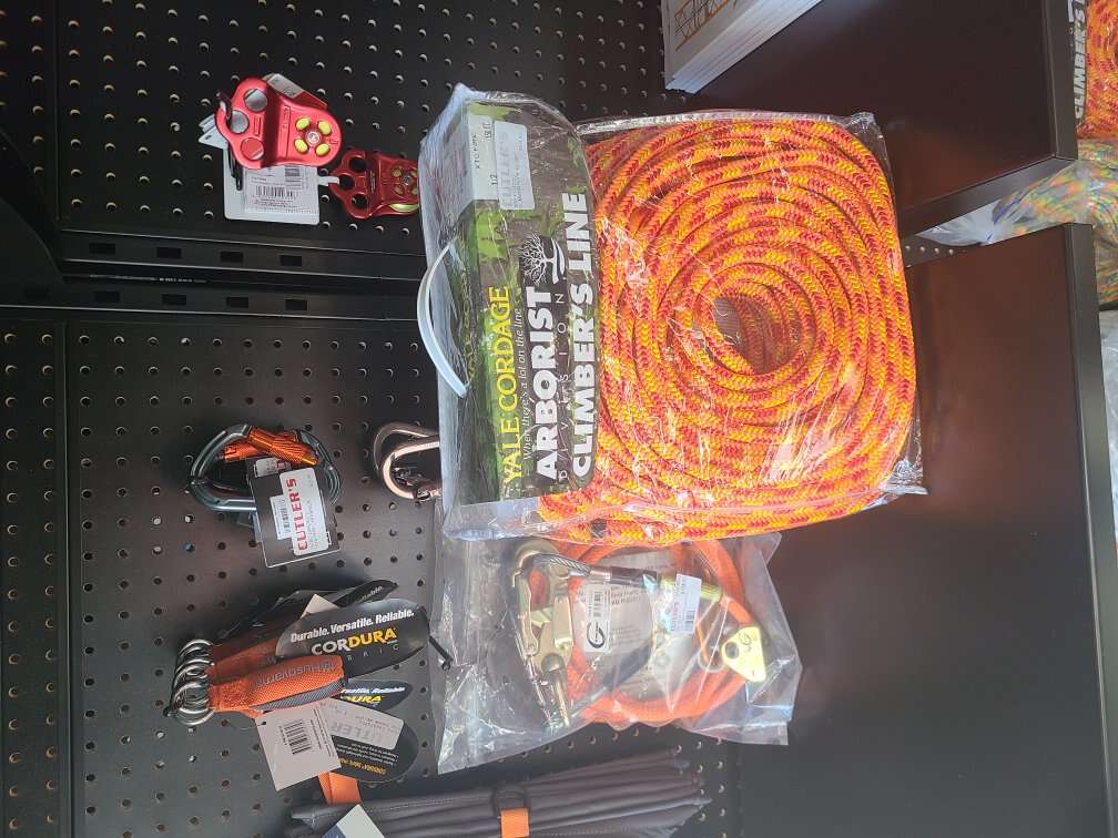 Assorted Arborist climbing gear