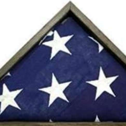 New black flag shadowbox 20" X 6" H X 3 3/4" W