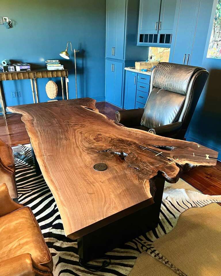 beautiful live edge desk, or dining table