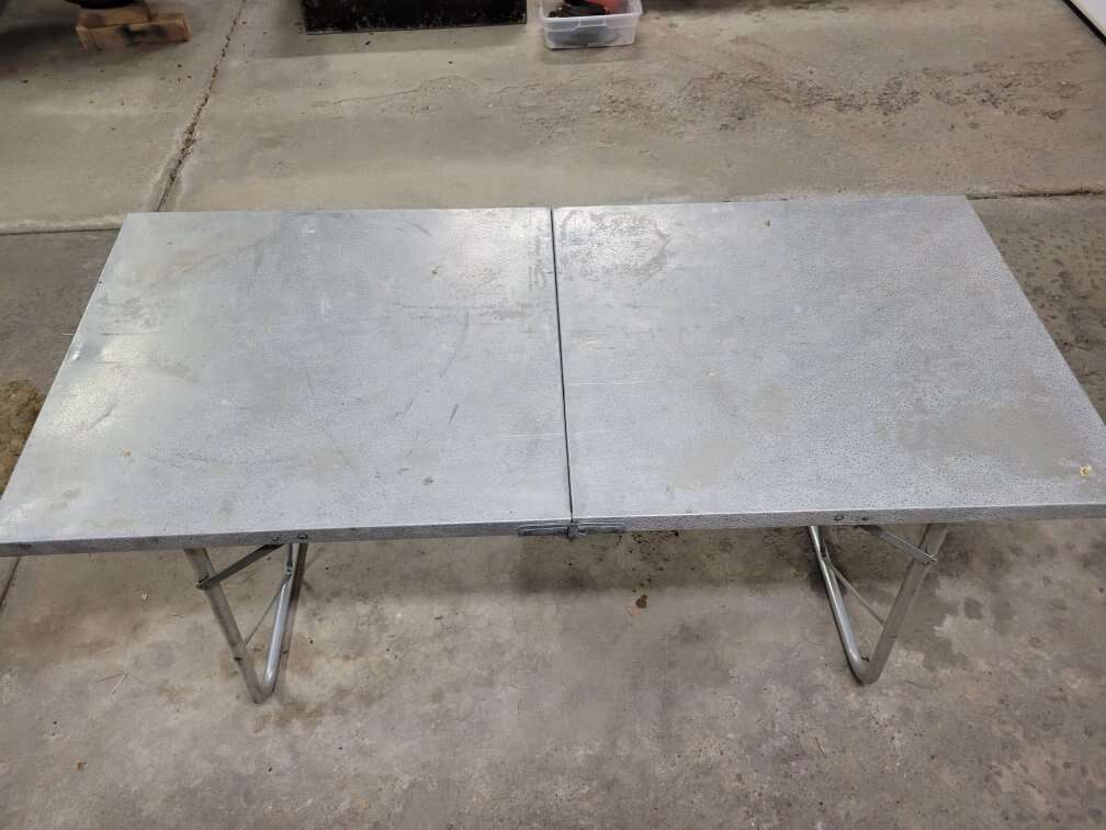 Vintage Aluminum Camp Table