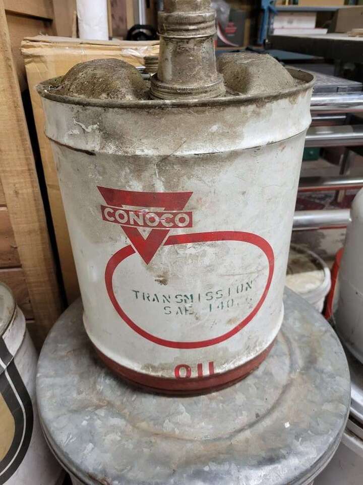 Vintage 5 gal Oil Can
