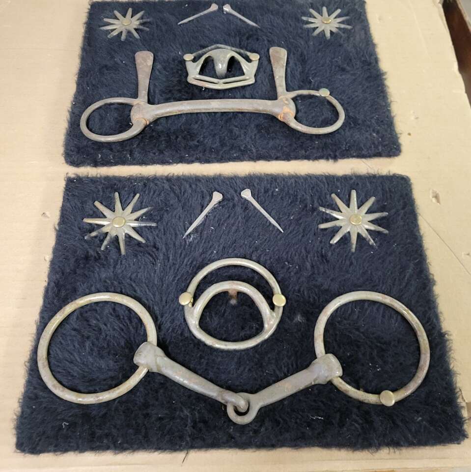 2 Vintage Horse Tack Wall Displays