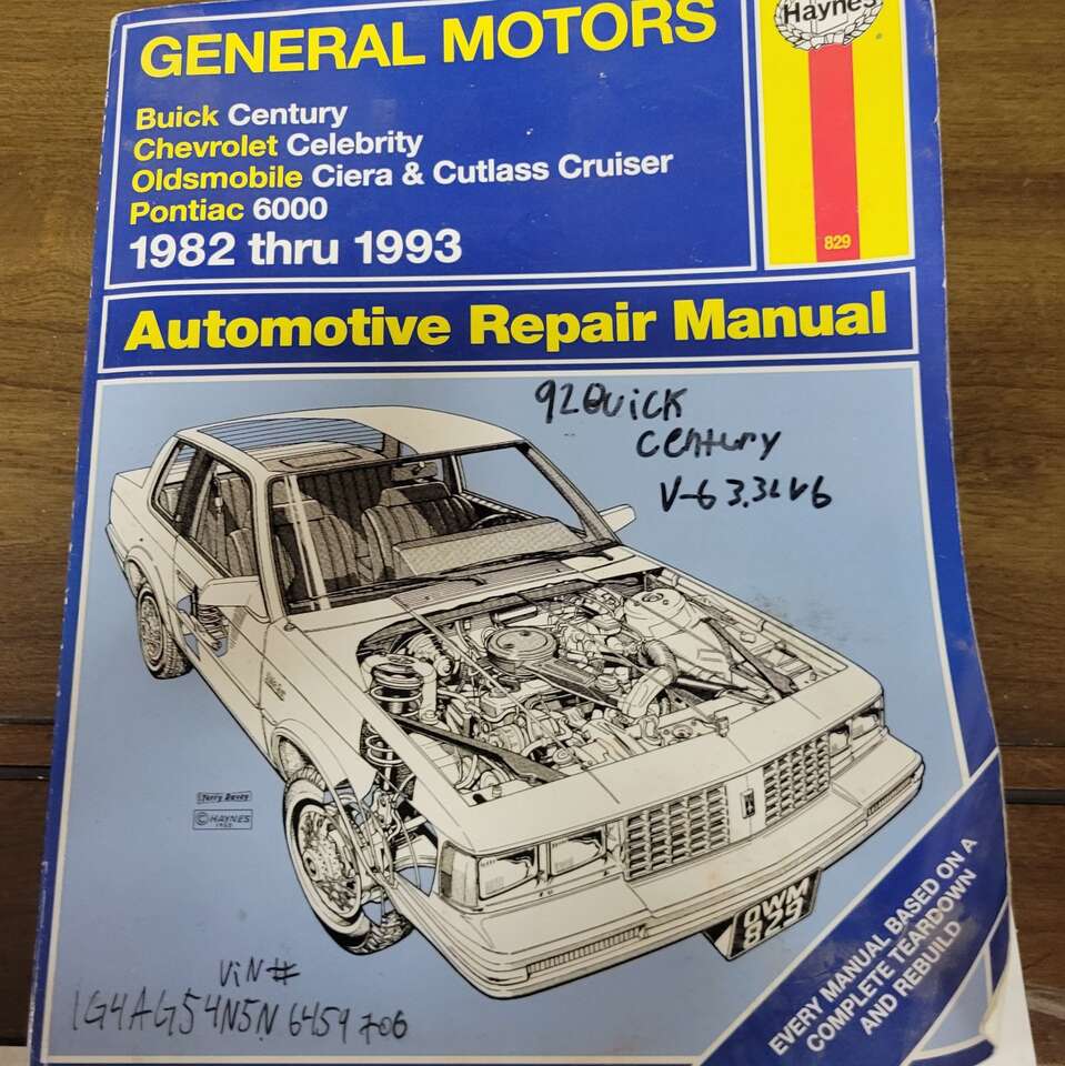 Repair Manual  GM 1982-1993